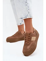Dámské tenisky na platformě Big Star model 22185465 světle hnědé - Big Star Shoes Dámské tenisky na platformě Big Star model 22185465 světle hnědé - Big Star Shoes