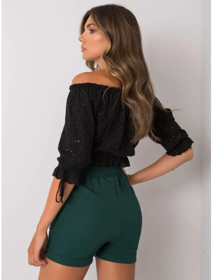 Šortky DHJ SN 13260.38P tmavě zelená