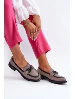 Elegantní dámské kožené mokasíny, tmavě béžová Triana Elegantní dámské kožené mokasíny, tmavě béžová Triana