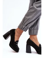 Kožené lodičky model 22025191 černé Laura Messi - SWEET SHOES Kožené lodičky model 22025191 černé Laura Messi - SWEET SHOES