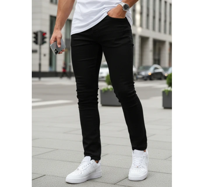 Spodnie męskie slim fit czarne model 22022570 - FashionStreet