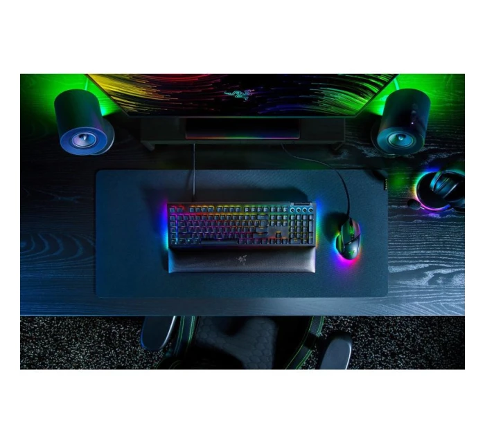 Klávesnice Razer BlackWidow V4 - podsvícení - USB-C - QWERTZ - němčina - spínač kláves: Razer Green Klávesnice Razer BlackWidow V4 - podsvícení - USB-C - QWERTZ - němčina - spínač kláves: Razer Green