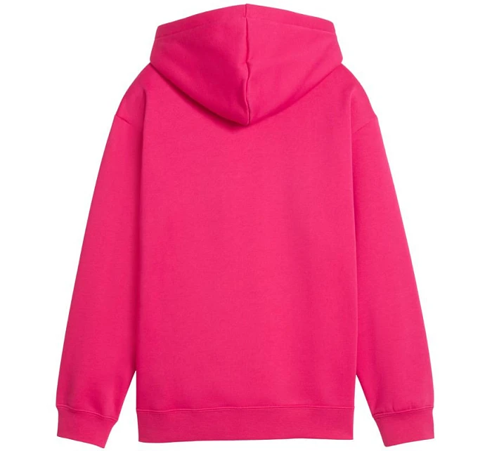 Dětská mikina s kapucí Puma ESS Centered Cat Logo Relaxed Hoodie fuchsia 692973 59