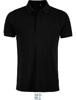 Men Pánské piqué polo deep black model 22500560 - NEOBLU Men Pánské piqué polo deep black model 22500560 - NEOBLU