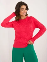 Sweter AT SW  koralowy model 20493469 - FPrice