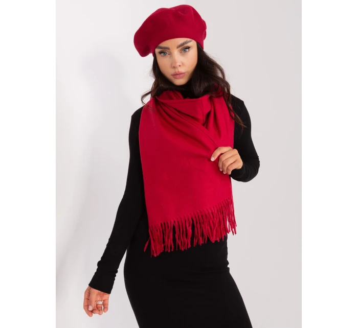 Szalik AT SZ model 21397525 bordowy - FPrice