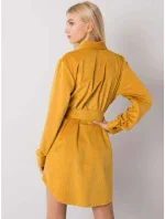 Šaty DHJ SK 10333.12P tmavě žlutá