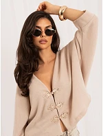 Sweter MI SW model 22340814 beżowy - FPrice Sweter MI SW model 22340814 beżowy - FPrice