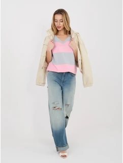 Bluzka RV BZ A1214.89 szaro różowy