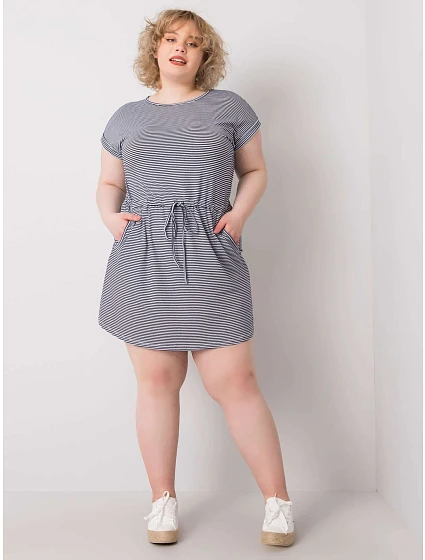 Šaty RV SK model 15426776 bílé a tmavě modré - FPrice