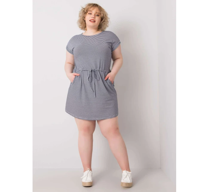 Šaty RV SK 6632.25 bílé a tmavě modré