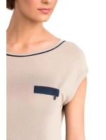 Vamp - Krátká dámská noční košile BEIGE M - Vamp model 16257624