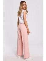 Dámské společenské kalhoty model 21151457 růžové - Moe