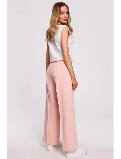 Dámské společenské kalhoty model 21151457 růžové - Moe