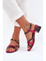 Sandály na podpatku model 215333 Step in style Sandály na podpatku model 215333 Step in style