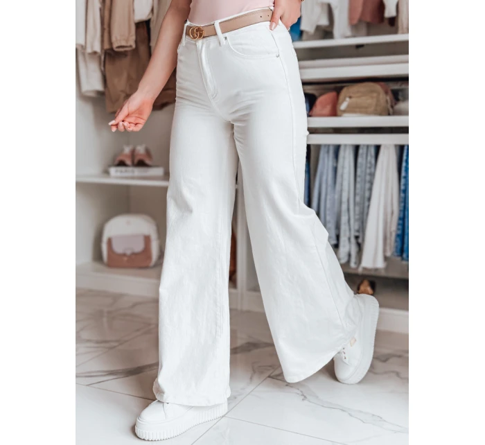 Dámské široké kalhoty LEGBLISS white FashionStreet UY2676