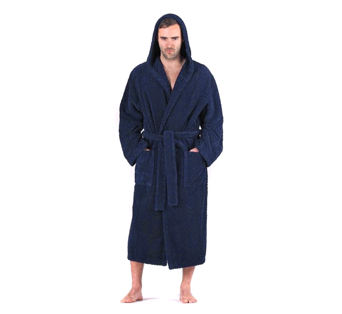 župan Athena s kapucí tmavě modrá