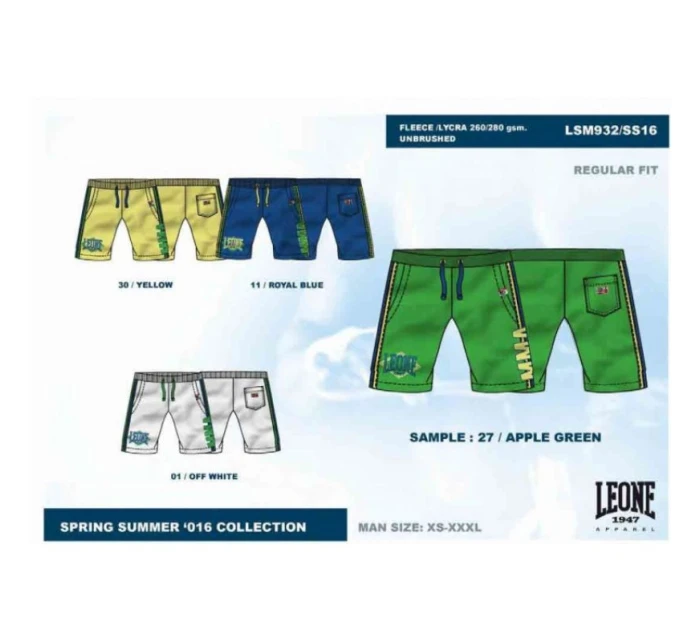 pánské šortky bílé model 21348637 - LEONE