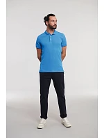 Russell Athletic 566M Pánské elastické piqué polo 10.566M sky Russell Athletic 566M Pánské elastické piqué polo 10.566M sky