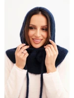 Dámská čepice s kapucí a pleteným model 21731156 - K-Fashion