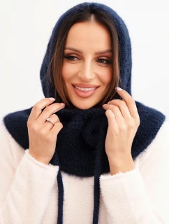 Dámská čepice s kapucí a pleteným model 21731156 - K-Fashion