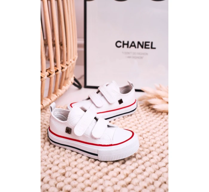 Dětské Tenisky Na Suchý Zip BIG STAR HH374199 Bile