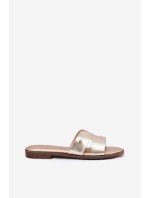 Dámské Plátěné Sandály Z Eko Kůže Zlaté Firvania Dámské Plátěné Sandály Z Eko Kůže Zlaté Firvania