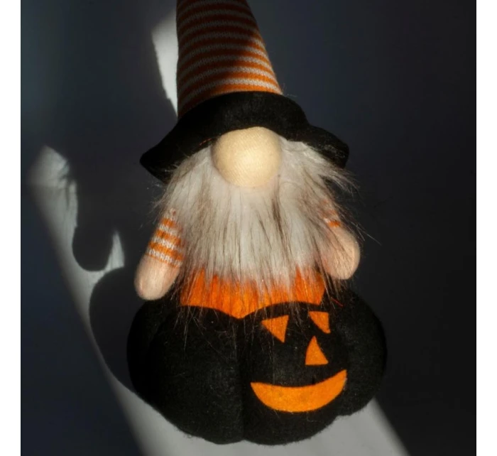 ČERNÁ DÝNĚ DEKORATIVNÍ FIGURKA 25CM LED HALLOWEEN