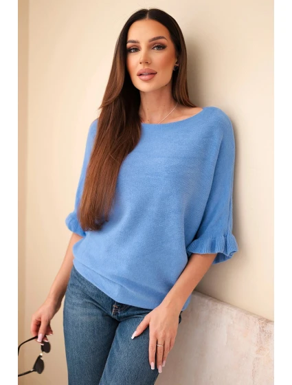 Dámský svetr typu s kulatým výstřihem model 21949262 - K-Fashion