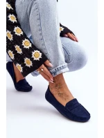 Dámské semišové mokasíny modré model 21625535 - Boto