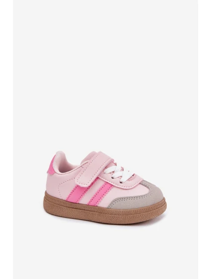 Sportovní Boty Sneakers Dětské Na Suchý Zip Růžové Adelina Sportovní Boty Sneakers Dětské Na Suchý Zip Růžové Adelina