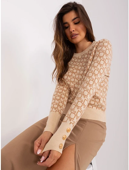 Sweter AT SW model 21798044 beżowy - FPrice