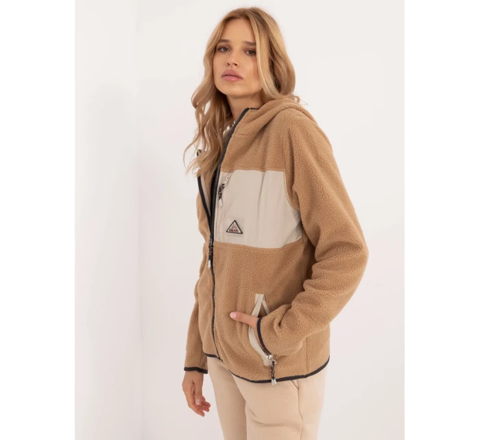 Mikina D20001M02671A2 světle hnědá