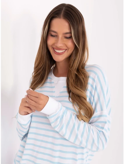 Bluzka RV BZ model 21406740 biało niebieski - FPrice