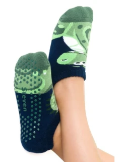 DĚTSKÁ FROTÉ OBUV S ABS 134 TMAVĚ MODRÁ 32-34