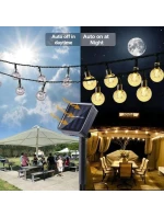 SOLÁRNÍ ZAHRADNÍ SVĚTLO GIRLANDA SOLÁRNÍ ŘETĚZ 4,9 M 40LED TEPLÁ BÍLÁ