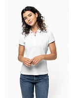 Kariban K 252 Dámské kontrastní piqué polo 20.K252 white/navy/white Kariban K 252 Dámské kontrastní piqué polo 20.K252 white/navy/white