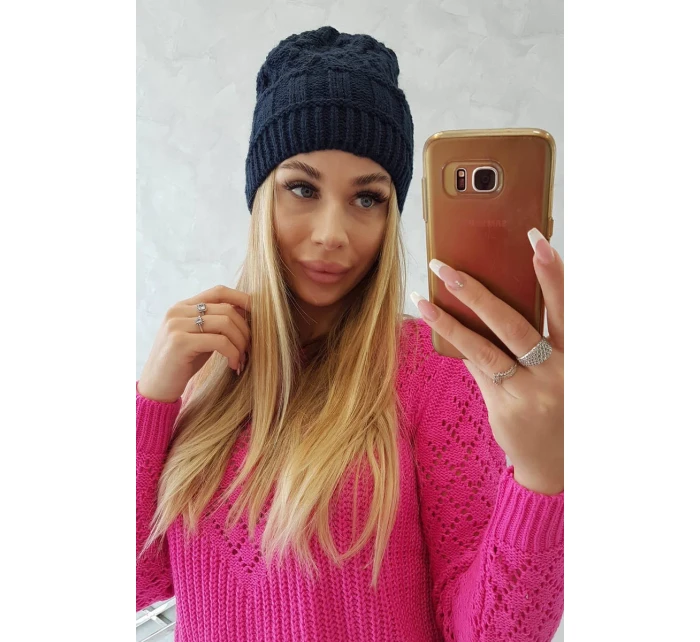 Fleecová čepice Marta K231 navy blue Fleecová čepice Marta K231 navy blue