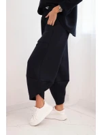 Dámská tepláková souprava z materiálu se širokými nohavicemi model 21489458 - K-Fashion Dámská tepláková souprava z materiálu se širokými nohavicemi model 21489458 - K-Fashion