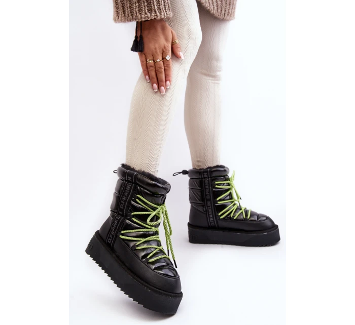 Dámské sněhové boty s podrážkou  černé model 21639286 - D.Franklin