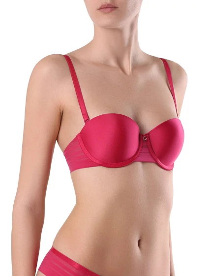 Dámská podprsenka malinová model 19409194 - Conte elegant