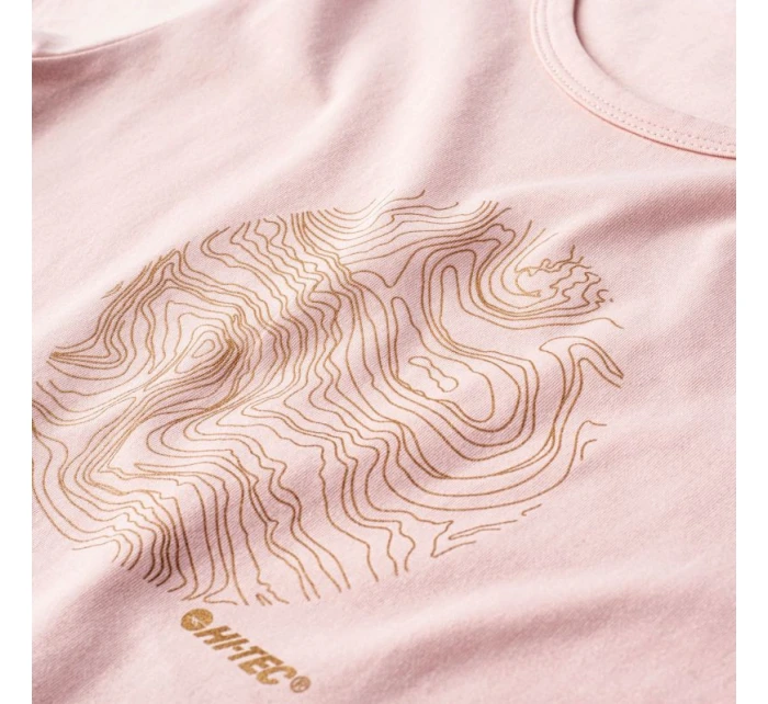 Dámské tričko Akuja Lososová s potiskem - Hi-Tec