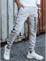 Pánské tepláky s potiskem světle šedé FashionStreet UX4446