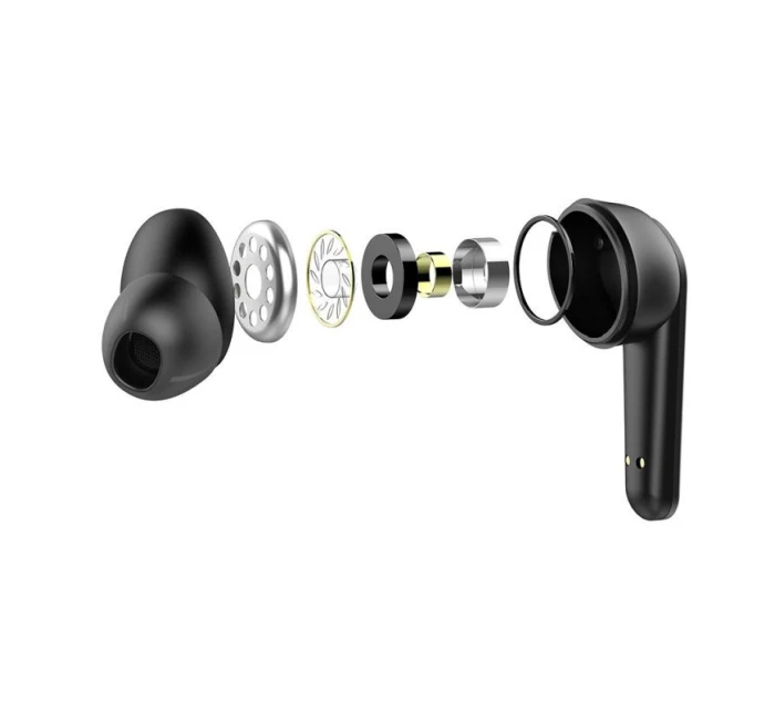 SAVIO BEZDRÁTOVÁ BLUETOOTH SLUCHÁTKA 5.3 S MIKROFONEM, ANC, ENC, QC TWS-12