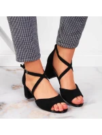 Černé sandály na jehlovém podpatku W model 21777516  Sergio Leone - Inny