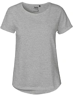 Neutral O 80012 Dámské bio tričko s ohrnutými rukávy 77.8012 sport grey Neutral O 80012 Dámské bio tričko s ohrnutými rukávy 77.8012 sport grey