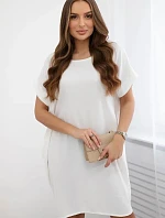 Šaty s kapsami ecru