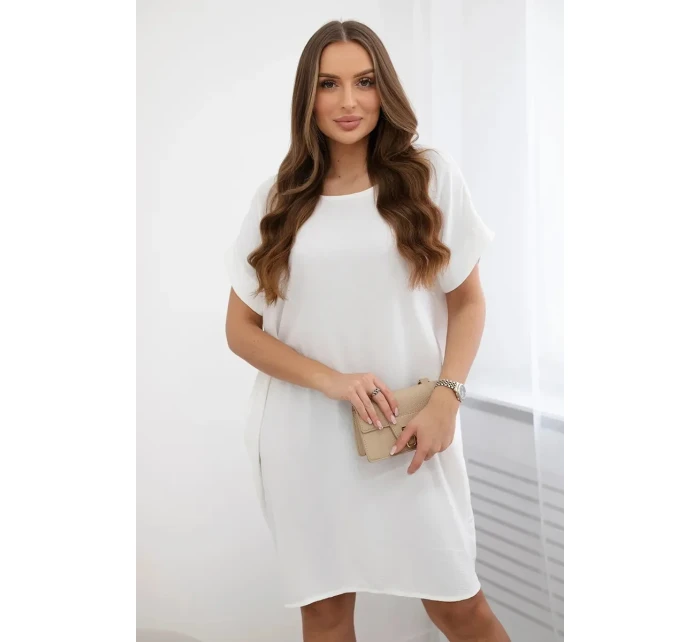 Šaty s kapsami ecru