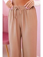 Viskózové kalhoty se širokými nohavicemi velbloud Viskózové kalhoty se širokými nohavicemi velbloud