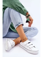 Žené tenisky na suchý zip Big Star LL274A207 Bíle Žené tenisky na suchý zip Big Star LL274A207 Bíle